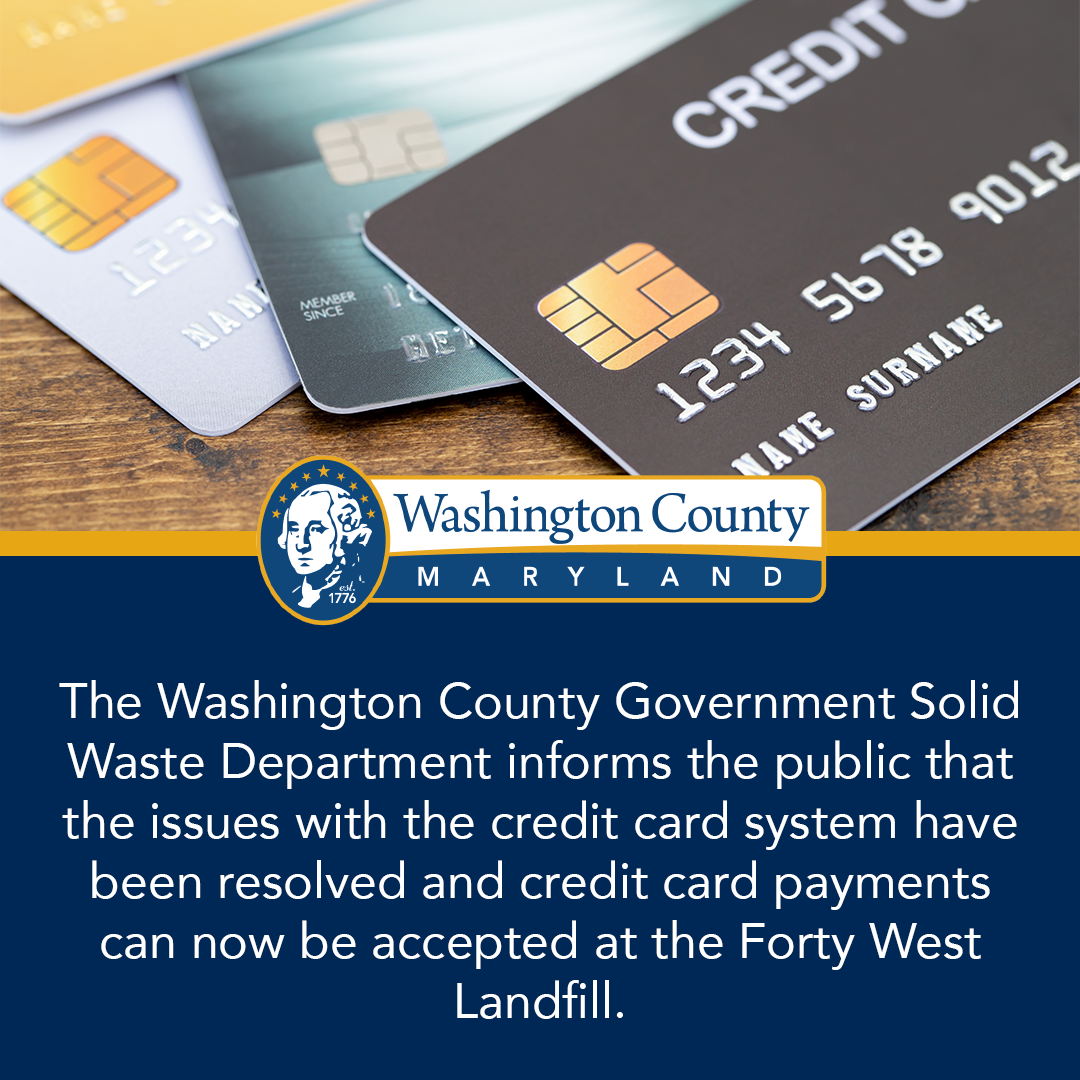 Washington County Forty West Landfill Now Able to Accept Credit Card ...