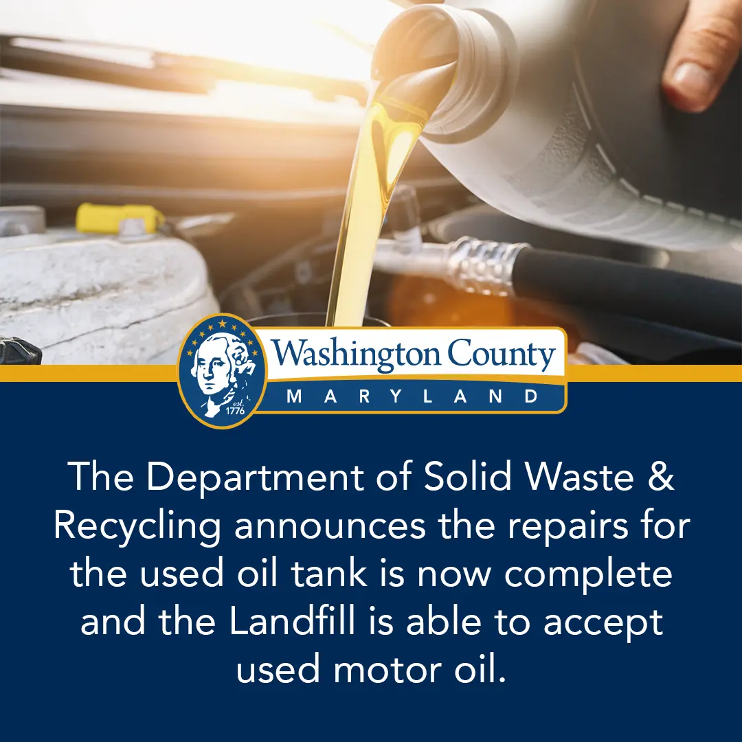 Forty West Landfill Now Able to Accept Used Motor Oil - Washington County